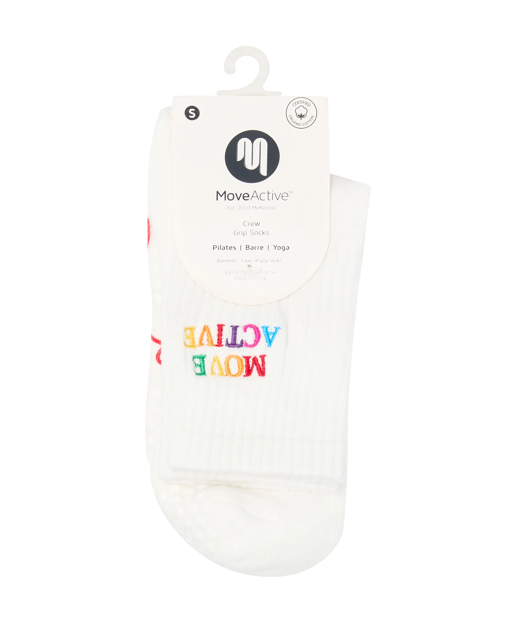 Crew Grip Socks - Signature Rainbow Ivory - Image 6