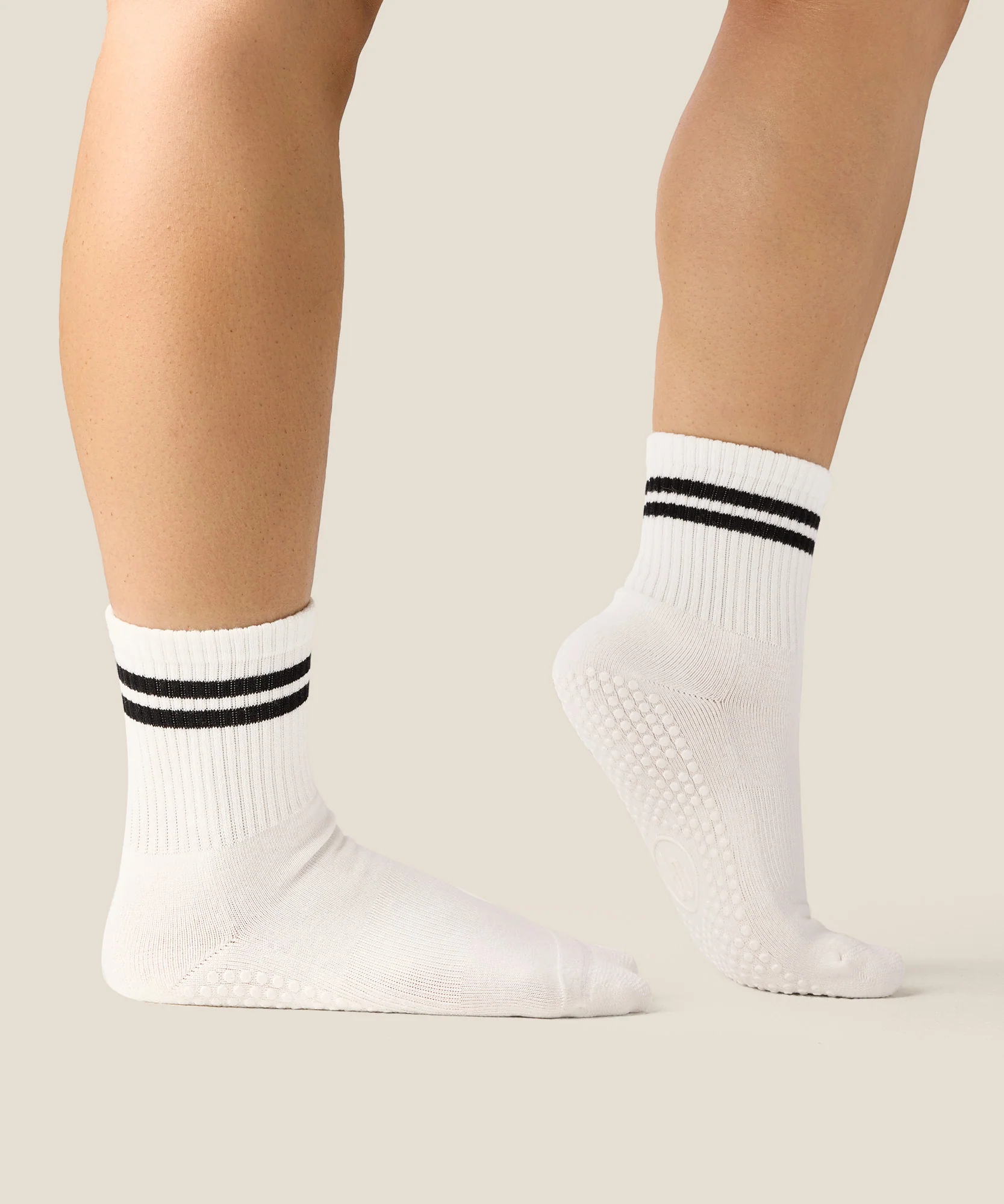 Crew Grip Socks - Sporty Stripe Ivory - Image 3